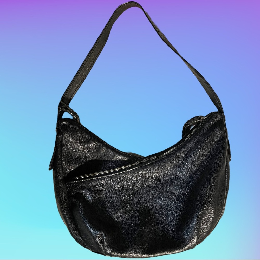 THE SAK | Black Pebbled Leather Hobo Shoulder Bag